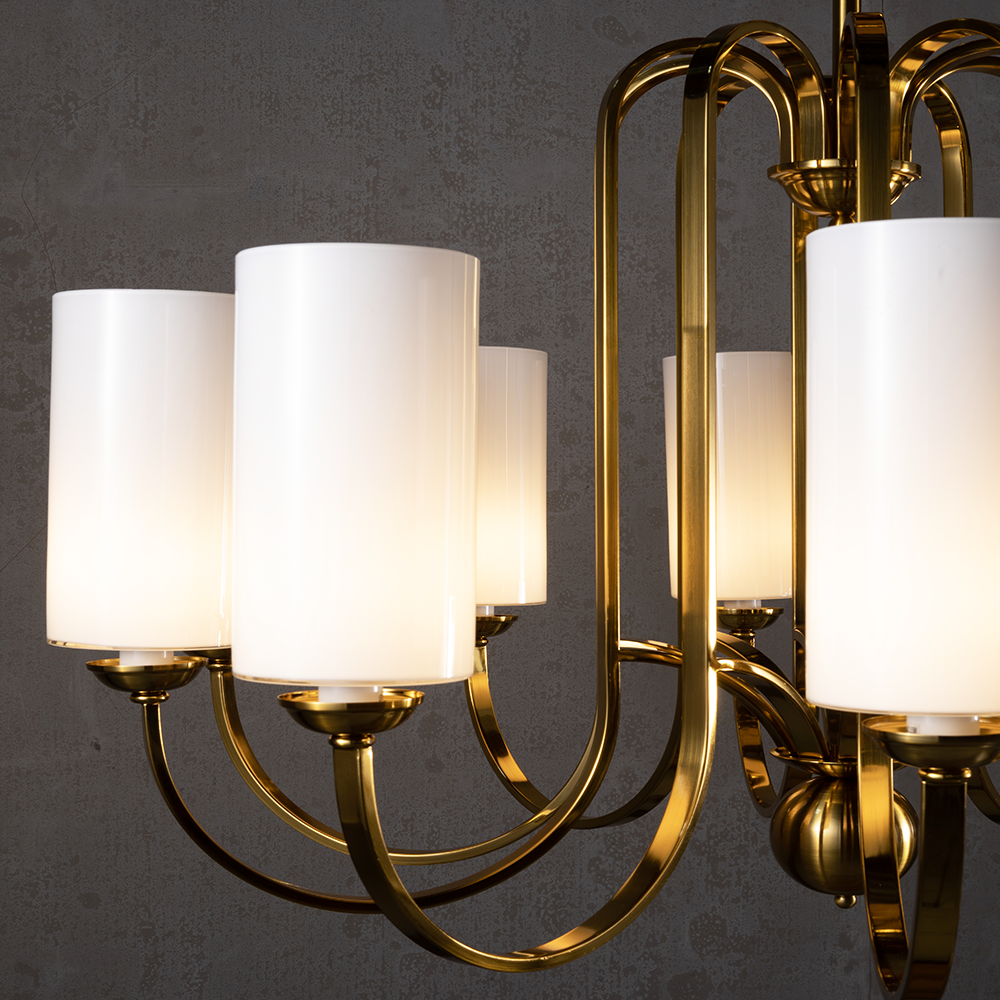 Lamer Lighting Regal Radiance 10-Light Chandelier - Background Shot