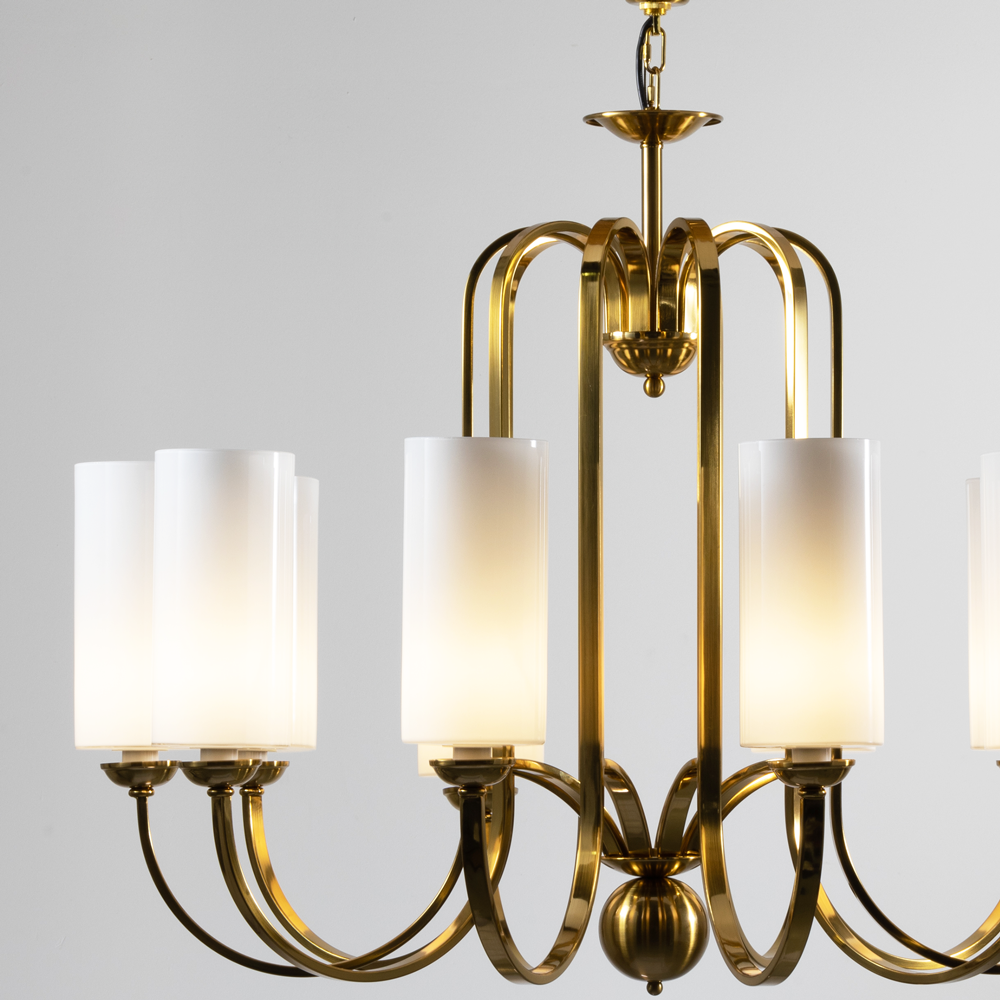 Lamer Lighting Regal Radiance 10-Light Chandelier - Background Shot