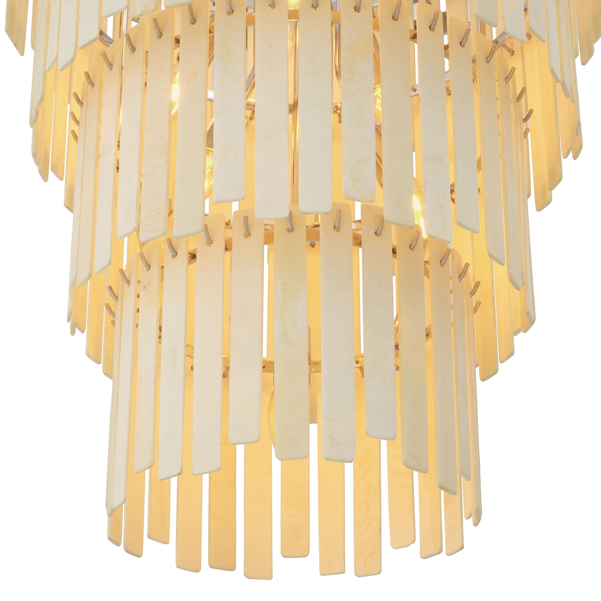 Lamer Lighting Hardy Tiered Faux Bone Chandelier - Background Shot