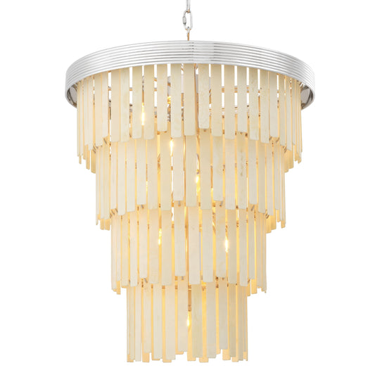 Lamer Lighting Hardy Tiered Faux Bone Chandelier - Background Shot
