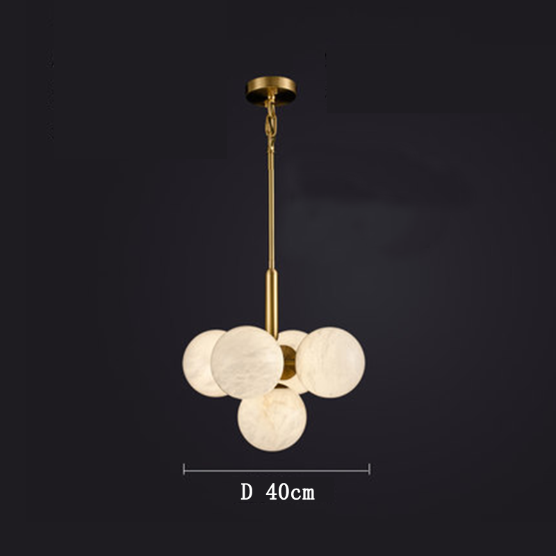Lamer Lighting Celestial Orb Alabaster Pendant - Background Shot