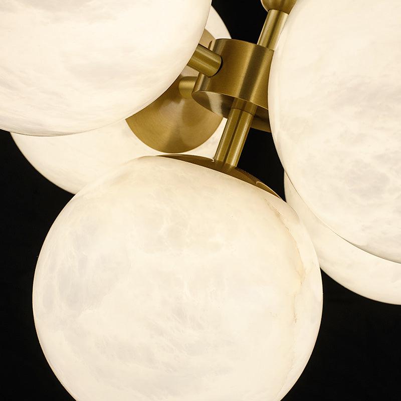 Lamer Lighting Celestial Orb Alabaster Pendant - Background Shot