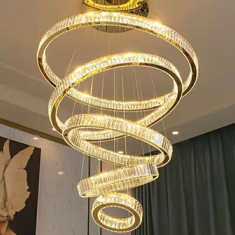 Lamer Lighting Radiant Aura Round LED Chandelier - Background Shot