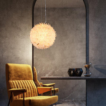 Vosa Crystal Cluster Ball Pendant Light