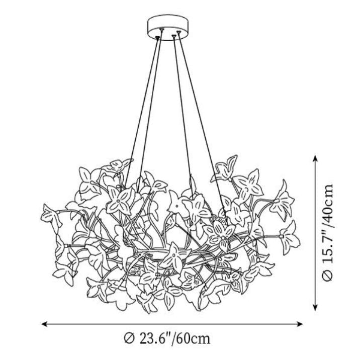 Begonia Living Room Chandelier - lamerlighting