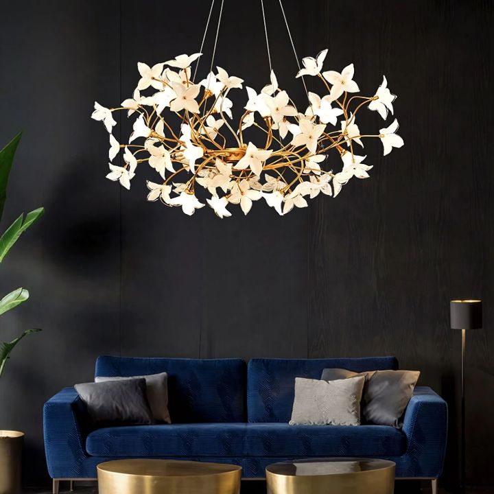 Begonia Living Room Chandelier - lamerlighting