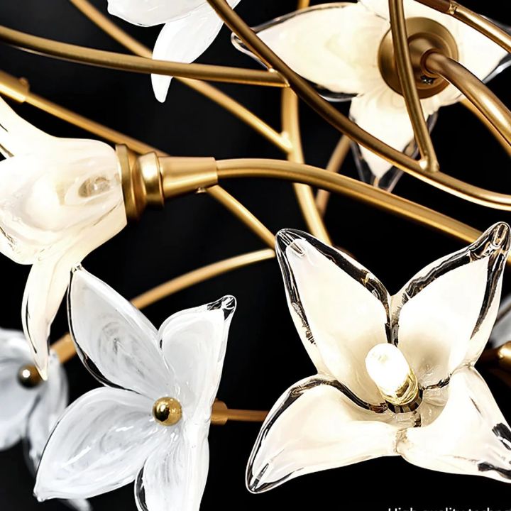 Begonia Living Room Chandelier - lamerlighting