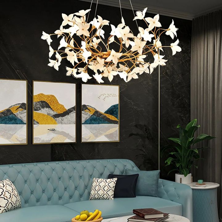 Begonia Living Room Chandelier - lamerlighting