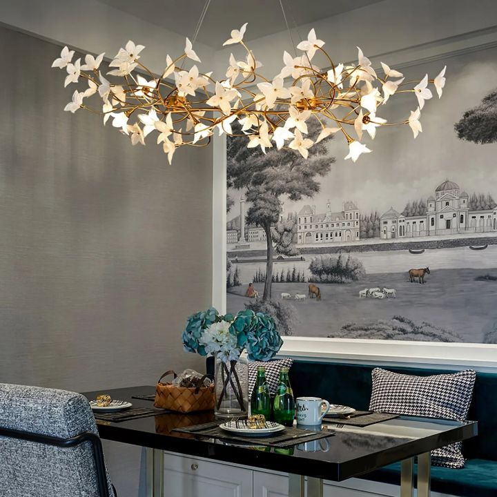 Begonia Living Room Chandelier - lamerlighting