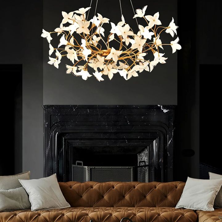 Begonia Living Room Chandelier - lamerlighting