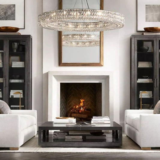Brilliant Crystal Round Chandelier 32