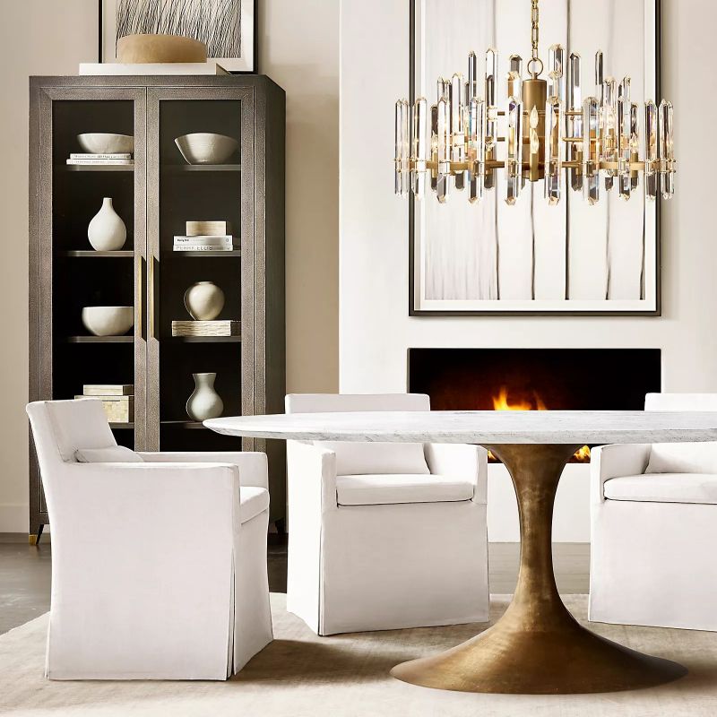 Browning Prism Round Chandelier 36" - lamerlighting