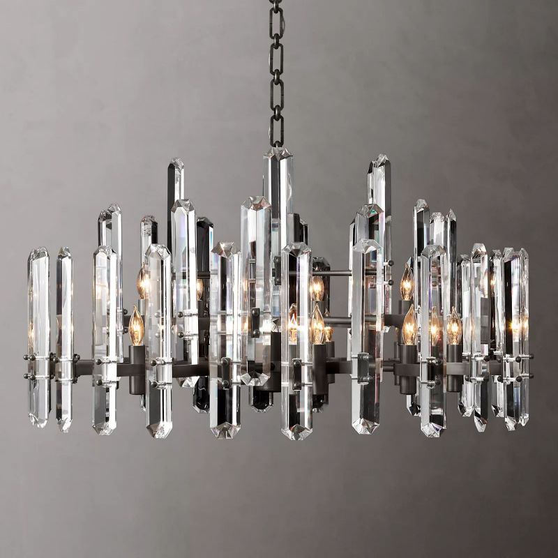 Browning Prism Round Chandelier 36" -lamerlighting