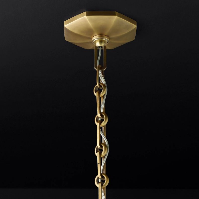 Browning Prism Round Chandelier 36" - lamerlighting
