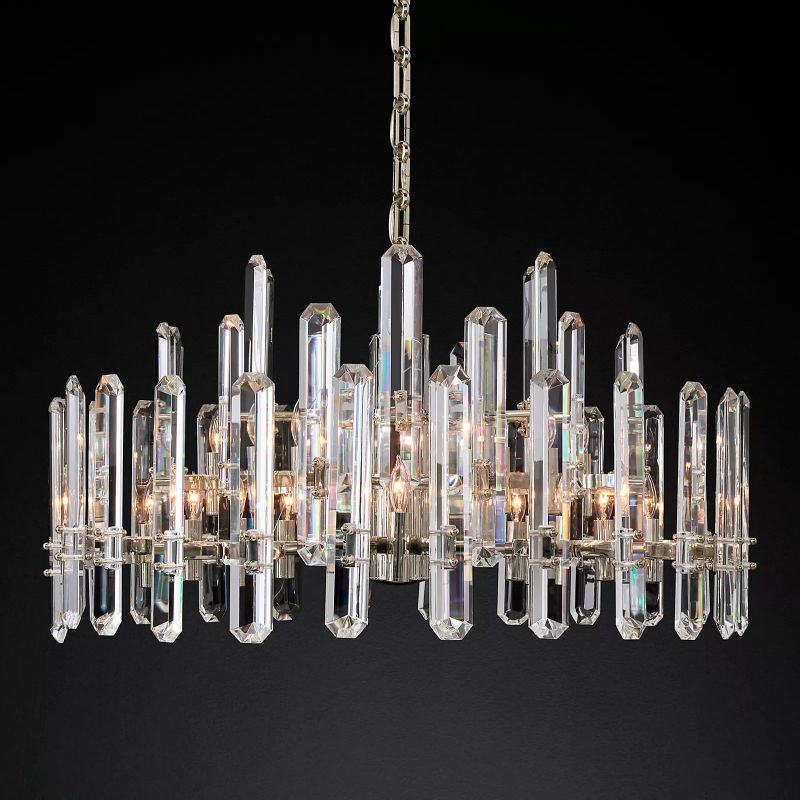 Browning Prism Round Chandelier 36" -lamerlighting