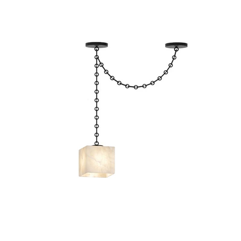 Cascade Chain Cube Chandelier