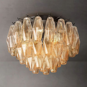 Chara Clear Glass Flushmount 17