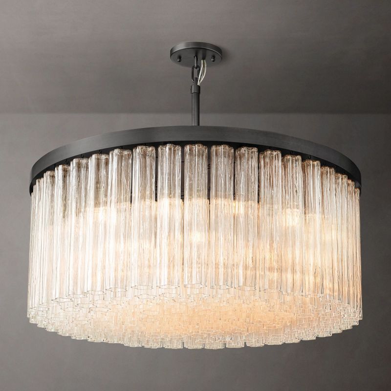 Cielle Round Chandelier 48” - lamerlighting