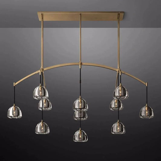 Crescent Linear Chandelier 72''