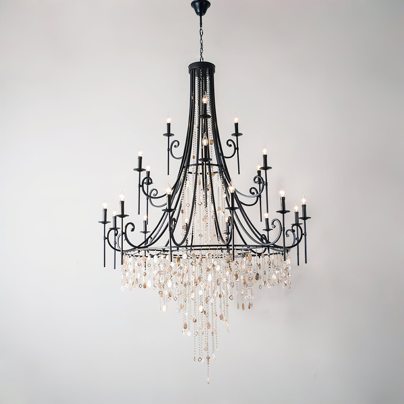 Tatum Lux Shell Crystal Chandelier | Lamer Lighting (21)
