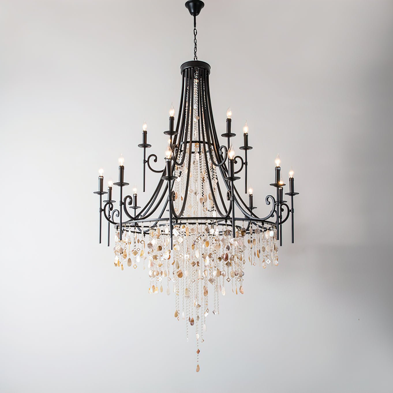 Tatum Lux Shell Crystal Chandelier | Lamer Lighting (22)