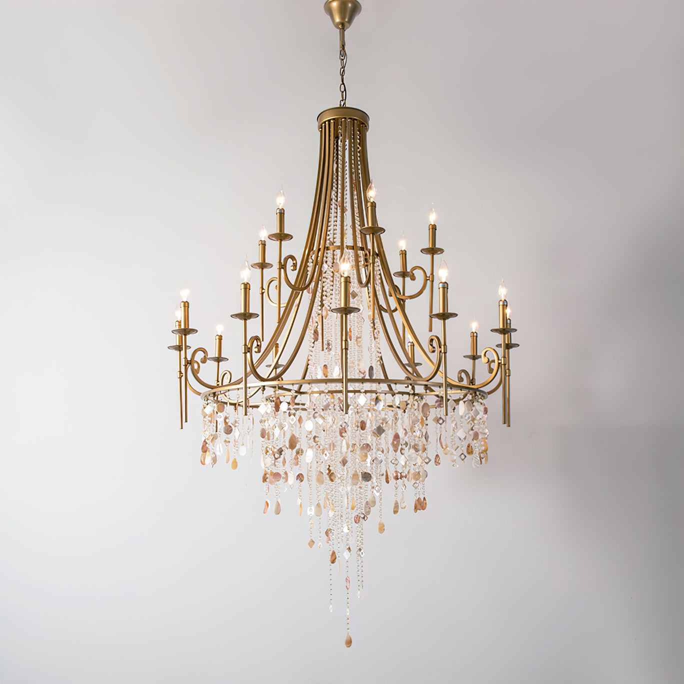 Tatum Lux Shell Crystal Chandelier | Lamer Lighting (2)