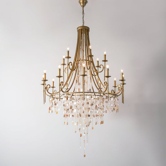 Tatum Lux Shell Crystal Chandelier | Lamer Lighting (2)