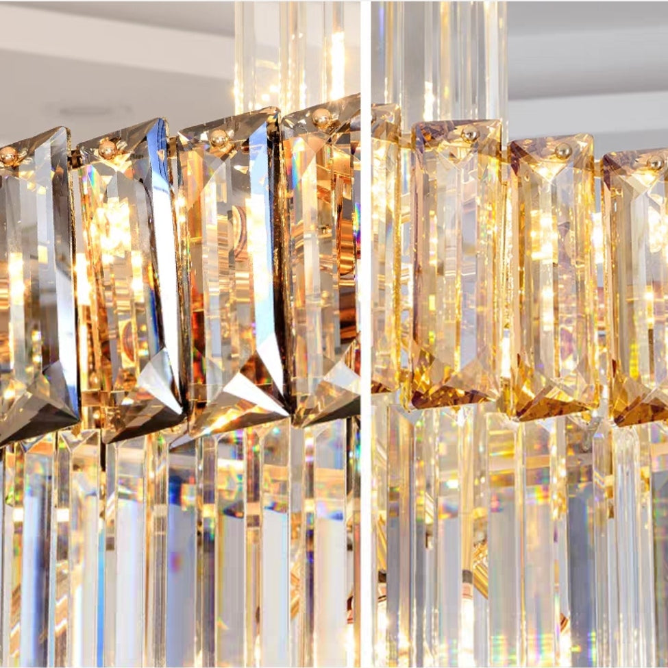 Lamer Lighting Grand Lumina Vertical Crystal Chandelier - Background Shot