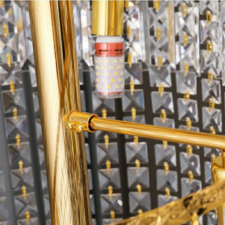 Lamer Lighting Grand Lumina Round Crystal Chandelier - Background Shot