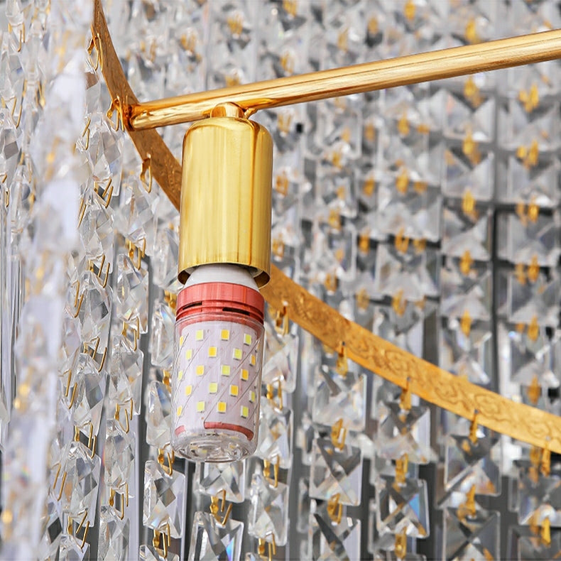 Lamer Lighting Grand Lumina Round Crystal Chandelier - Background Shot