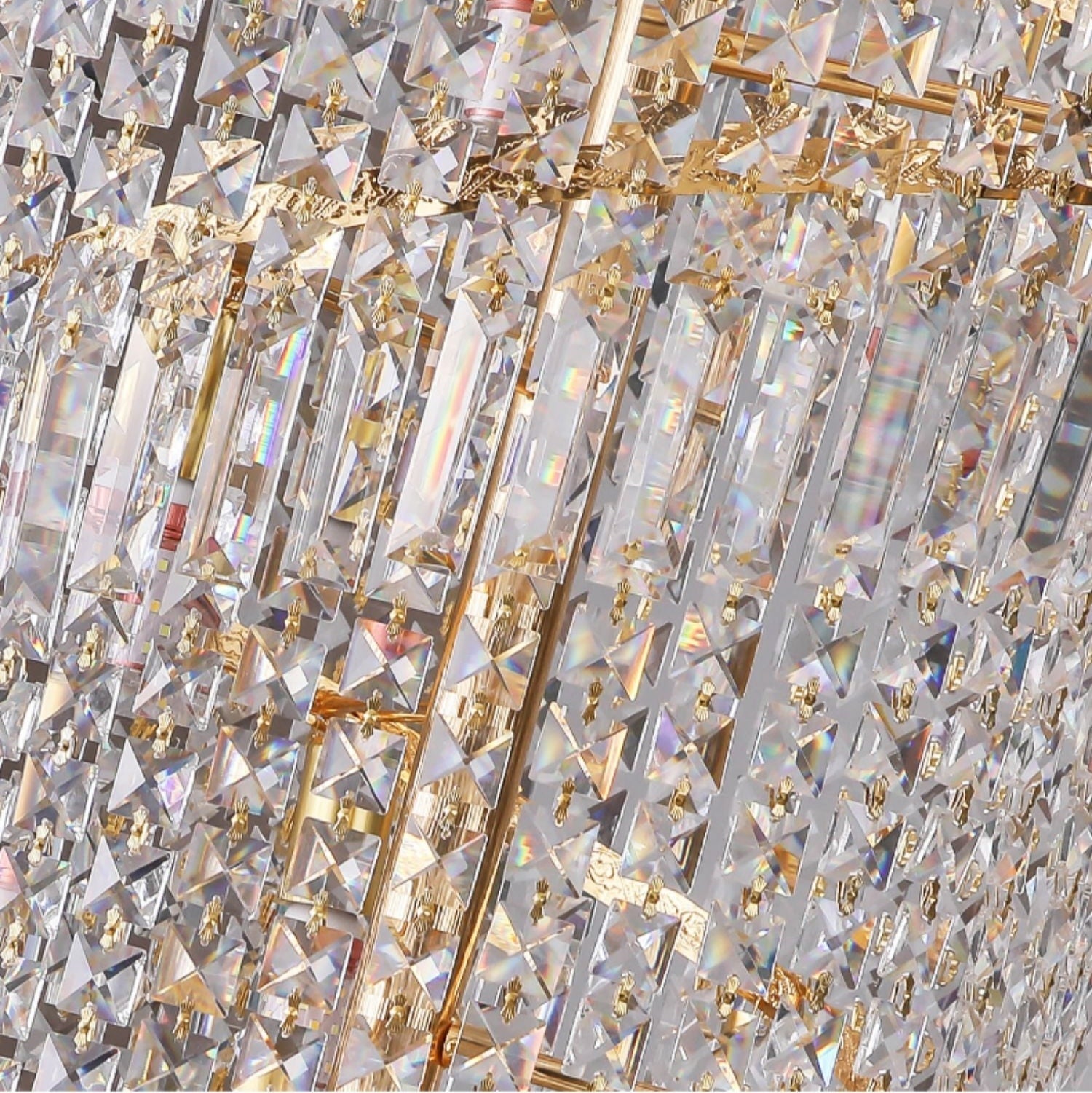 Lamer Lighting Grand Lumina Round Crystal Chandelier - Background Shot