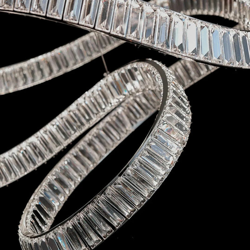 Lamer Lighting Radiant Ring Crystal Chandelier - Background Shot