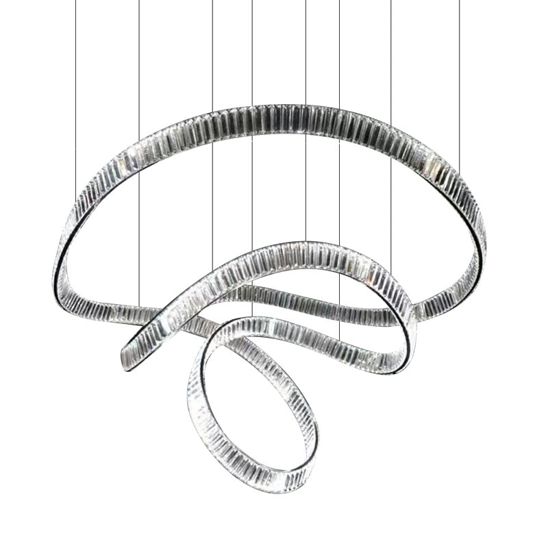 Lamer Lighting Radiant Ring Crystal Chandelier - Background Shot