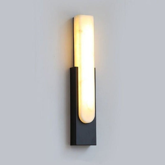 Lamer Lighting Alabaster Radiance Wall Sconce - Background Shot