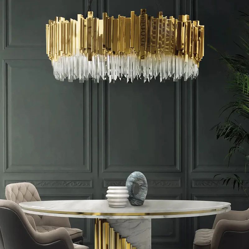 Empire Decorative Round Chandelier - lamerlighting