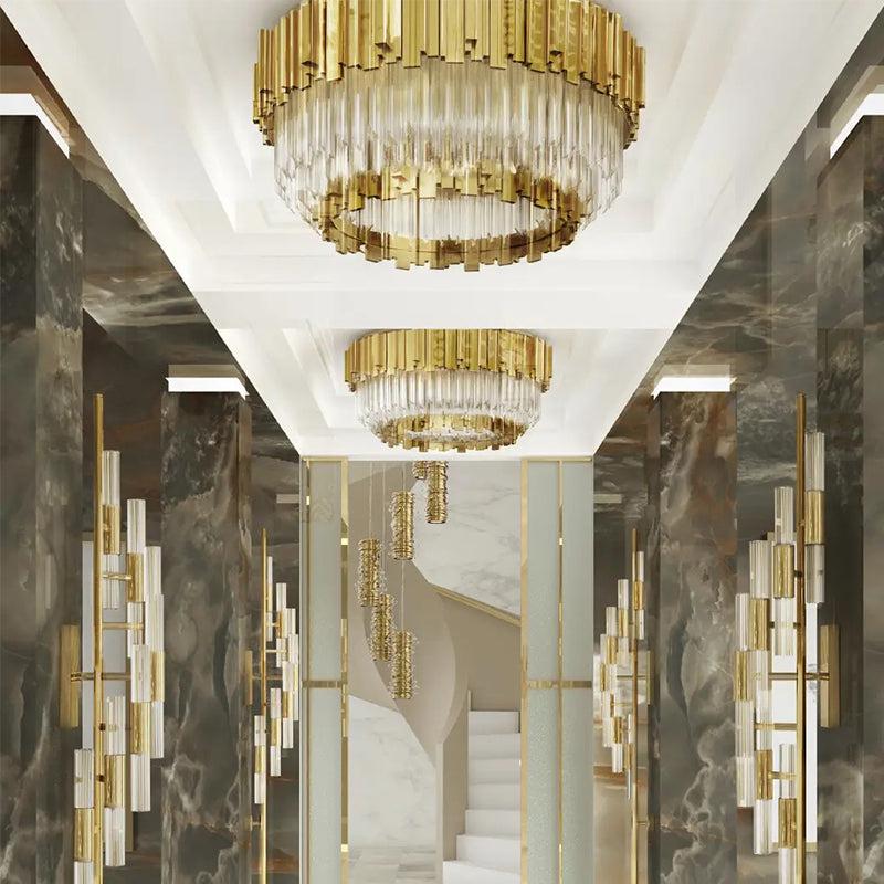 Empire Decorative Round Flush Mount - lamerlighting