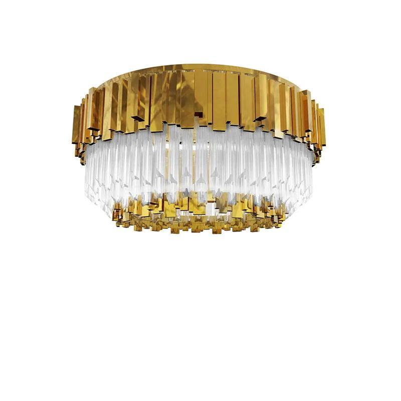 Empire Decorative Round Flush Mount - lamerlighting