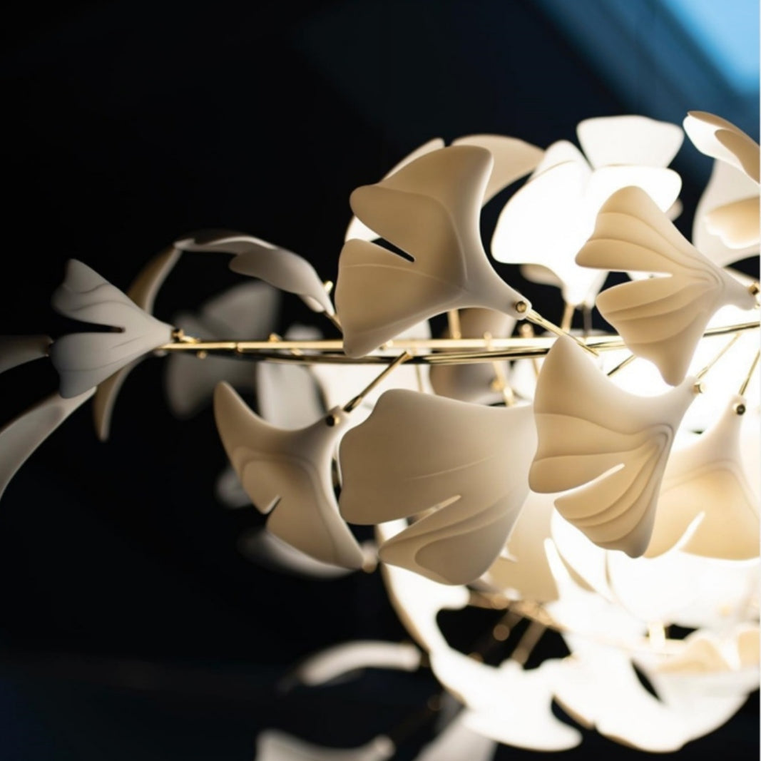 Lamer Lighting Grand Ceramic Bloom Branch Chandelier - Background Shot