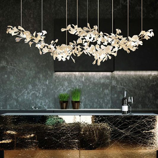 Lamer Lighting Grand Ceramic Bloom Branch Chandelier - elegant American entryway with arched doorway