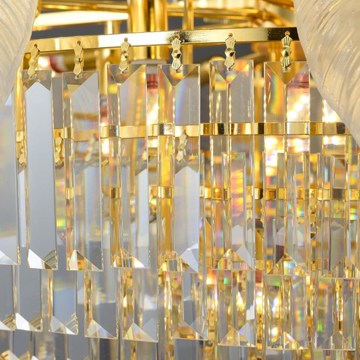 Lamer Lighting Grand Plume Crystal Foyer Chandelier - Background Shot