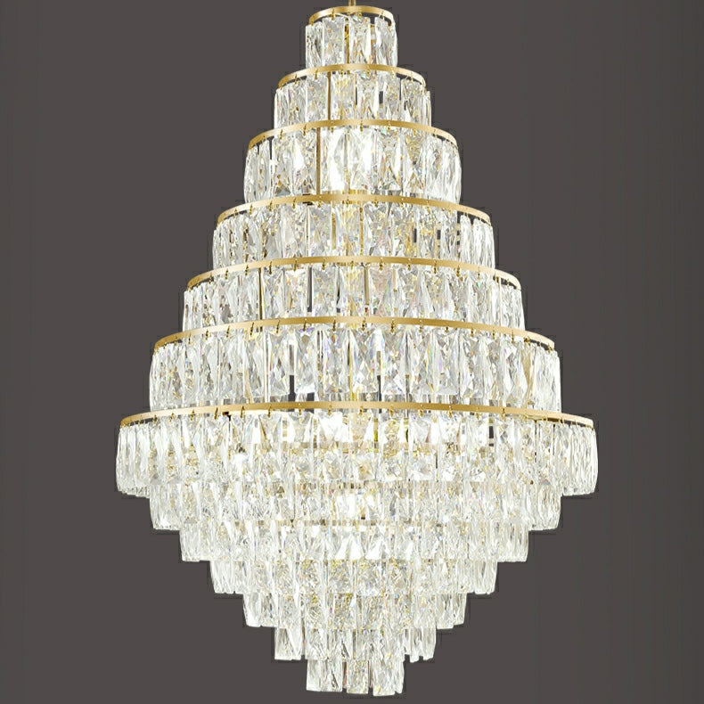 Lamer Lighting Grand Radiance Round Crystal Chandelier - Background Shot