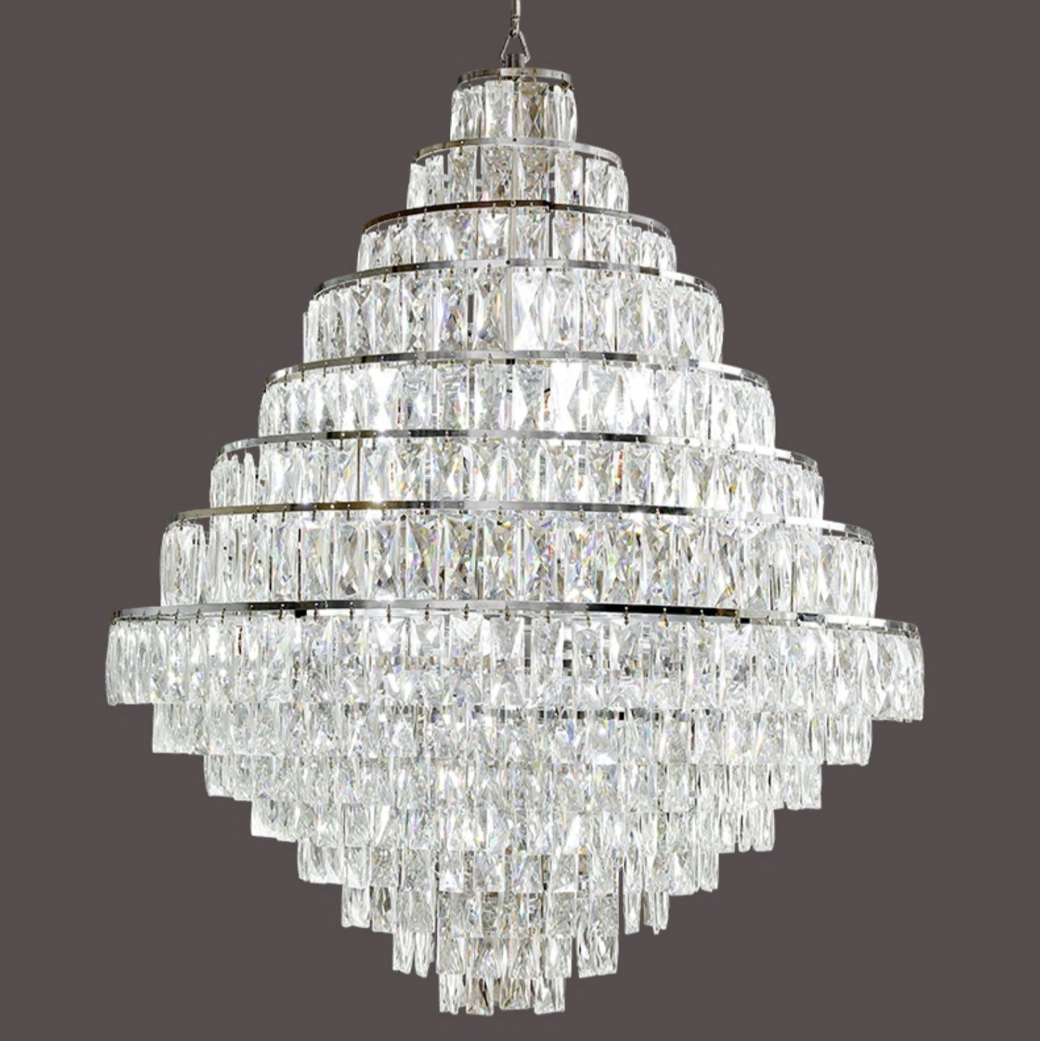 Lamer Lighting Grand Radiance Round Crystal Chandelier - Background Shot