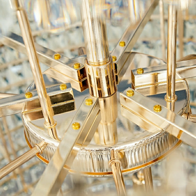 Lamer Lighting Grand Radiance Round Crystal Chandelier - Background Shot