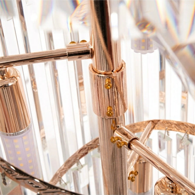 Lamer Lighting Grand Tiered Spiral Foyer Chandelier - Background Shot