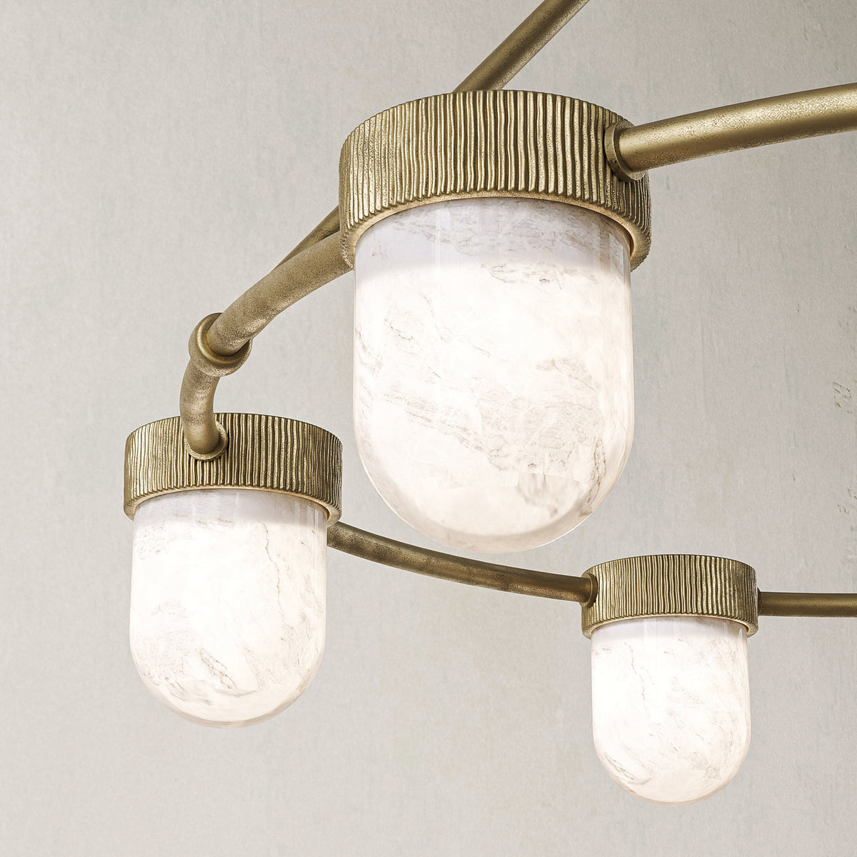 Arora Alabaster Chandelier 35"