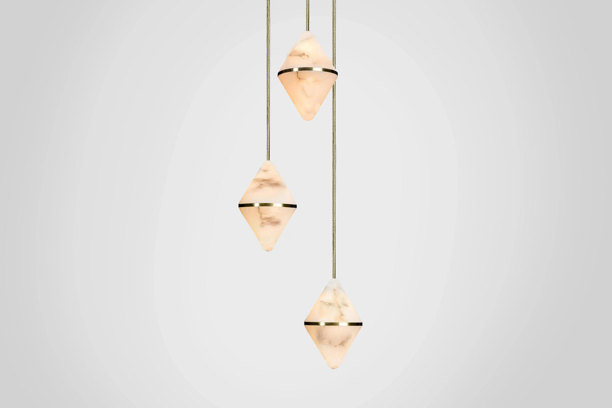 Gem Circular Cluster Alabaster Chandelier 3