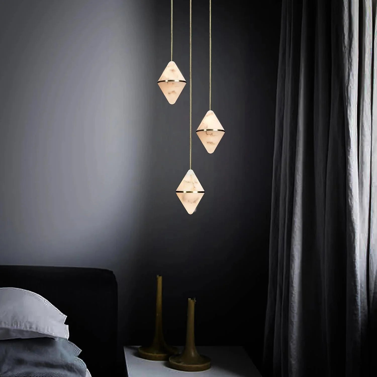 Gem Circular Cluster Alabaster Chandelier 3