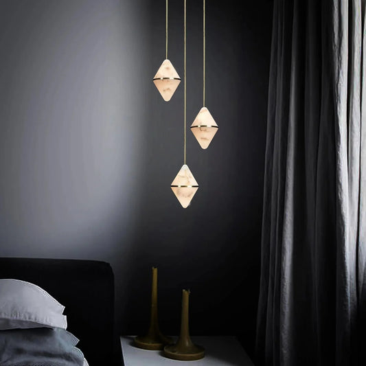 Gem Circular Cluster Alabaster Chandelier 3