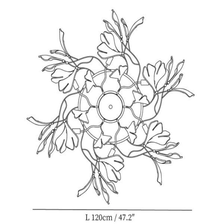 Gingko Luxury Chandelier Style B - lamerlighting