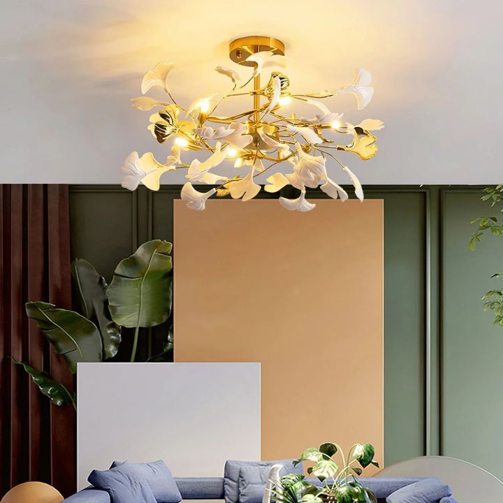 Gingko Luxury Chandelier Style B - lamerlighting